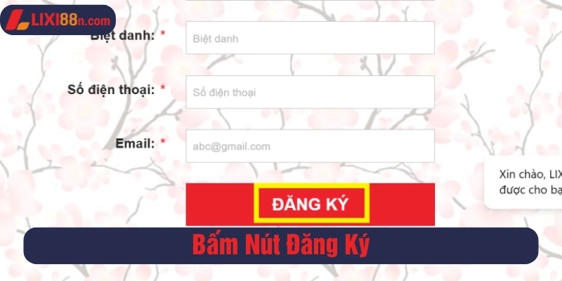 Nhấn vào nút “Đăng ký” để hoàn tất