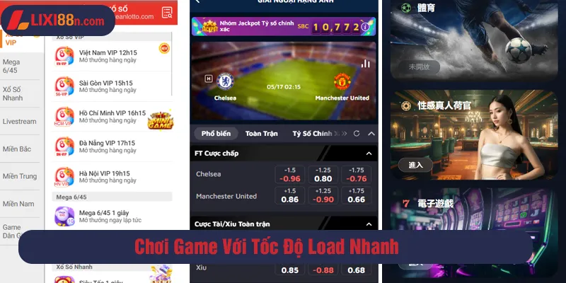 Chơi game với tốc độ load nhanh