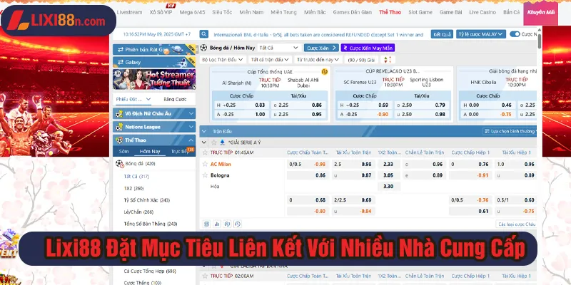 Lixi88 đặt mục tiêu liên kết với nhiều nhà cung cấp